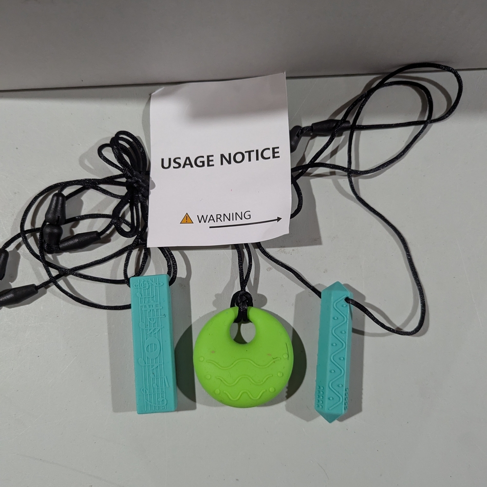 New Set Of 3 Teething Necklace Set